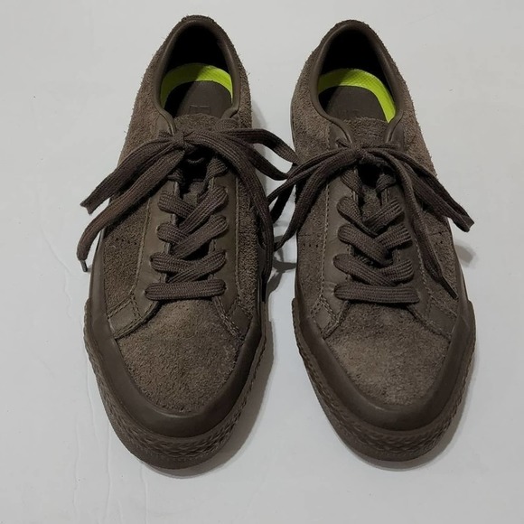 CONVERSE All Star brown suede leather sneakers women's size 7 - Picture 2 of 7